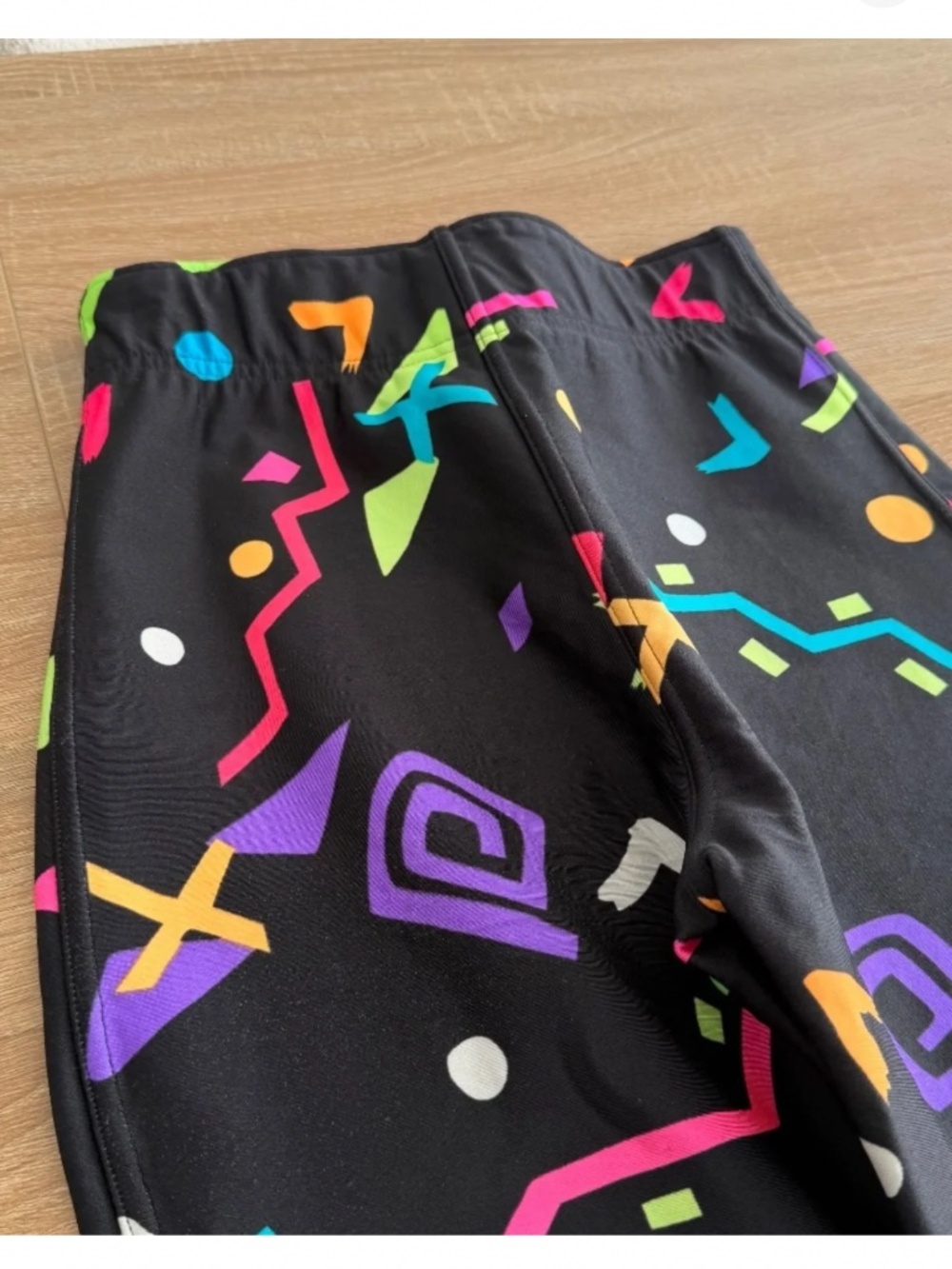 OBERMEYER VINTAGE Ski Pants Snow Classic 80s 90s Geometric Neon Women’s Medium - Picture 5 of 6